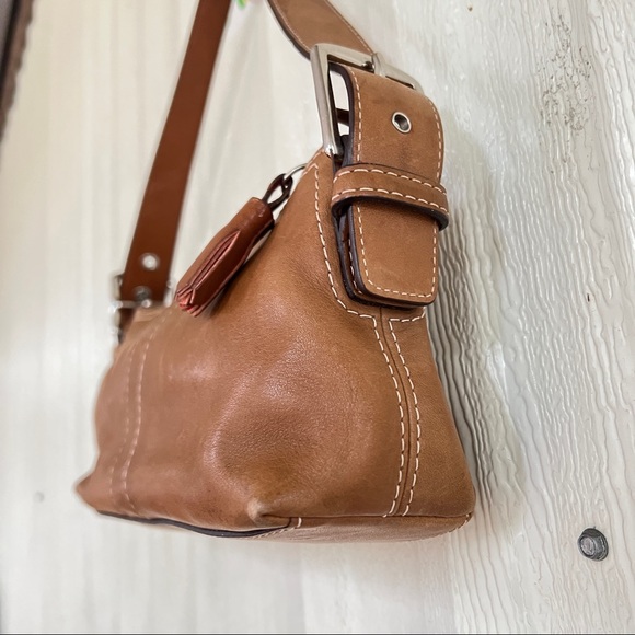 Vintage Coach mini shoulder bag brown leather - Picture 3 of 5